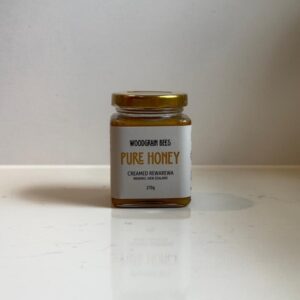 270g jar of Creamed Rewarewa honey by WoodGrain Bees